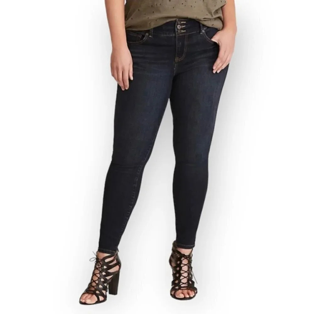 Torrid Jegging Skinny Denim Premium Stretch Dark Wash 24T